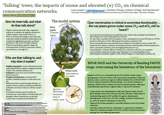 Talking’ trees ; the impacts of ozone and elevated e) CO 2 on chemical thumb
