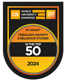 QS World University Rankings Top 50 - Theology, Divinity & Religious Studies