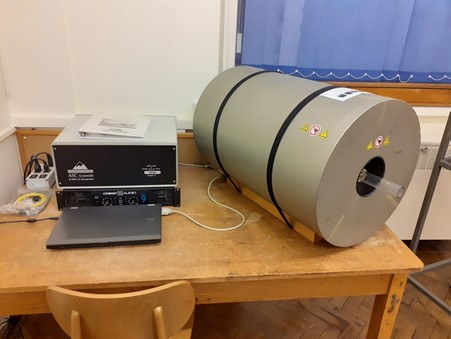 Photo of the D-2000 demagnetizer & magnetizer (ASC Scientific) used in the PUMA Paleomagnetic Laboratory