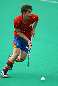 Scott Evans playing hockey