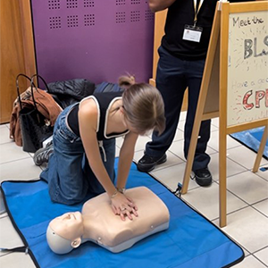 Basic Life Support demonstrations at Open Day