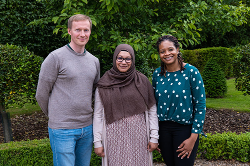 Dr Alexander Zhigalov, Mrs Sopna Choudhury and Dr Onaedo Ilozumba