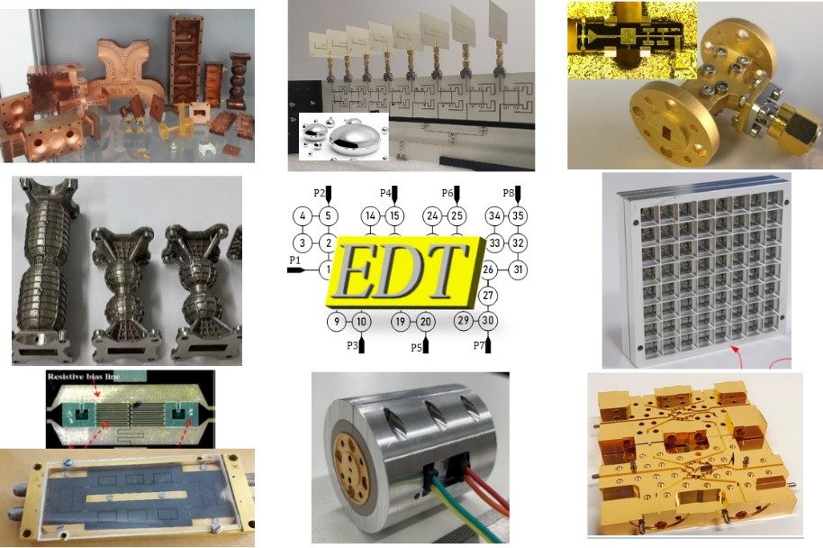 A collage of EDT equipment