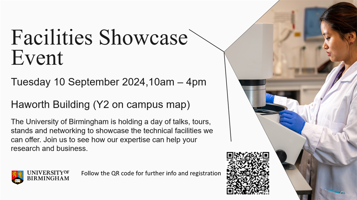 Flyer for facilities showcase event