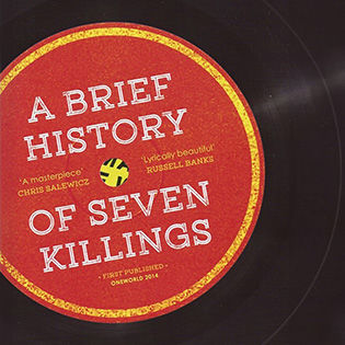 Book cover that reads 'A Brief History of Seven Killings"