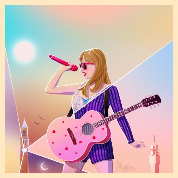 Taylor Swift Illustrated Image