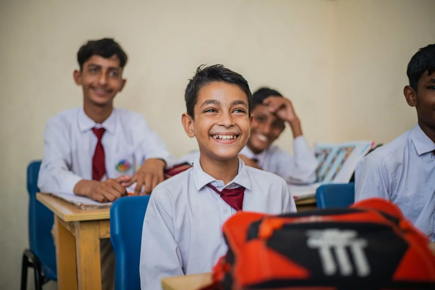 Boys in classroom