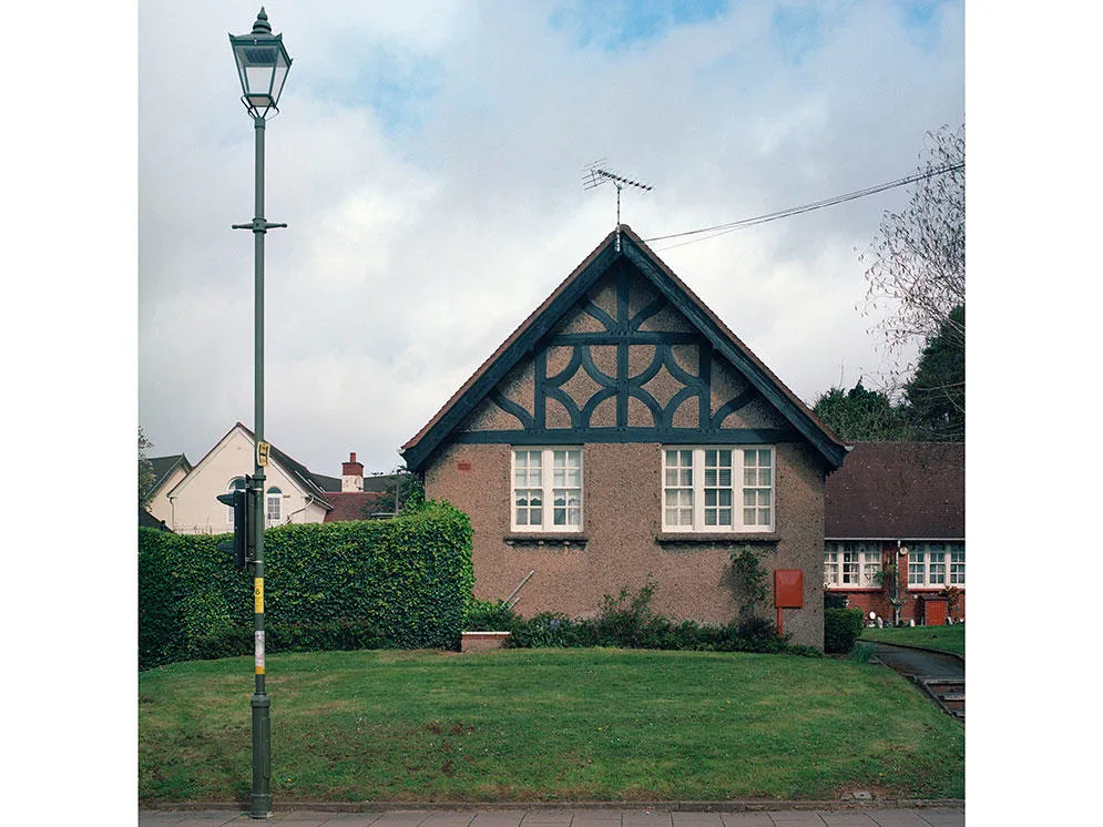 Exterior of a bungalow in Bournville with a lamppost to the left in the foreground