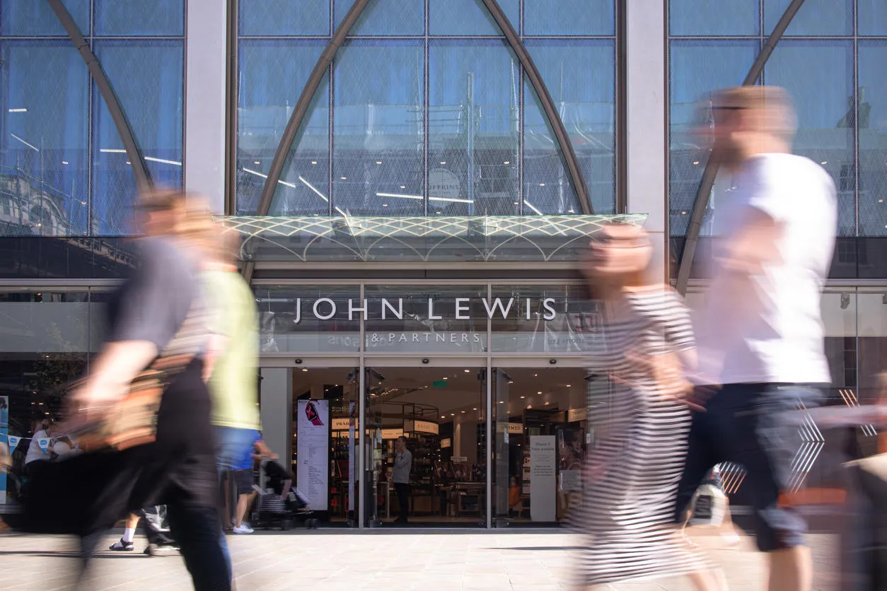 John Lewis shop with people walking in front of it. Credit: Raylipscombe