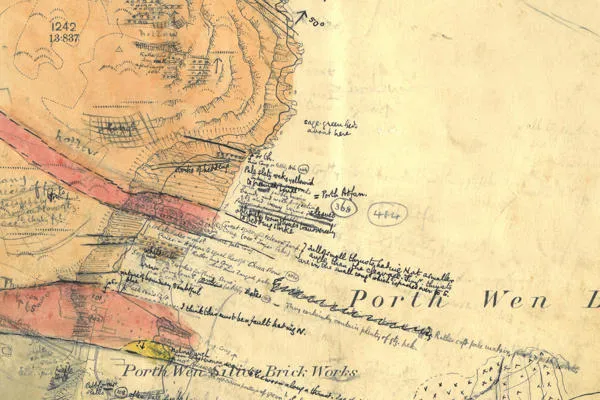 C. A. Matley's map showing the northwest of Wales.