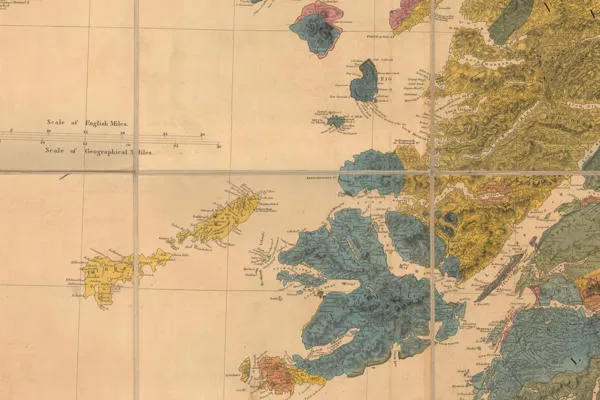 A Geological Map of Scotland by John MacCulloch.