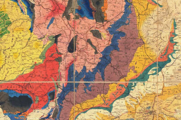 J. & C. Walker's map showing the middle and east of England.