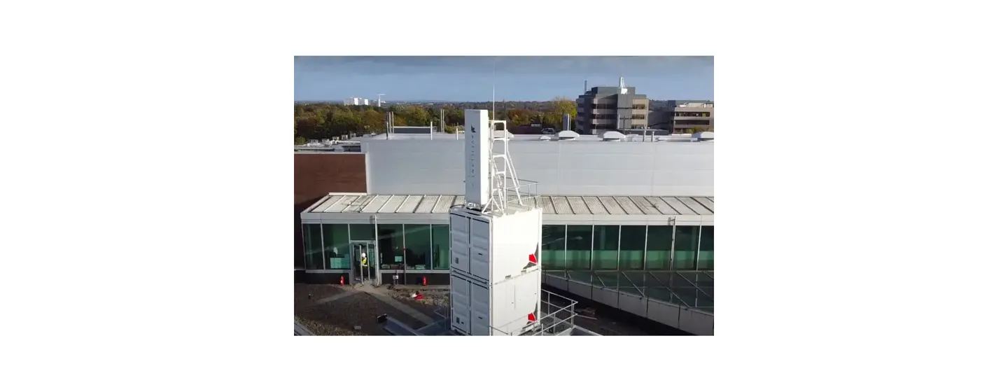 The radar installation at the University of Birmingham campus