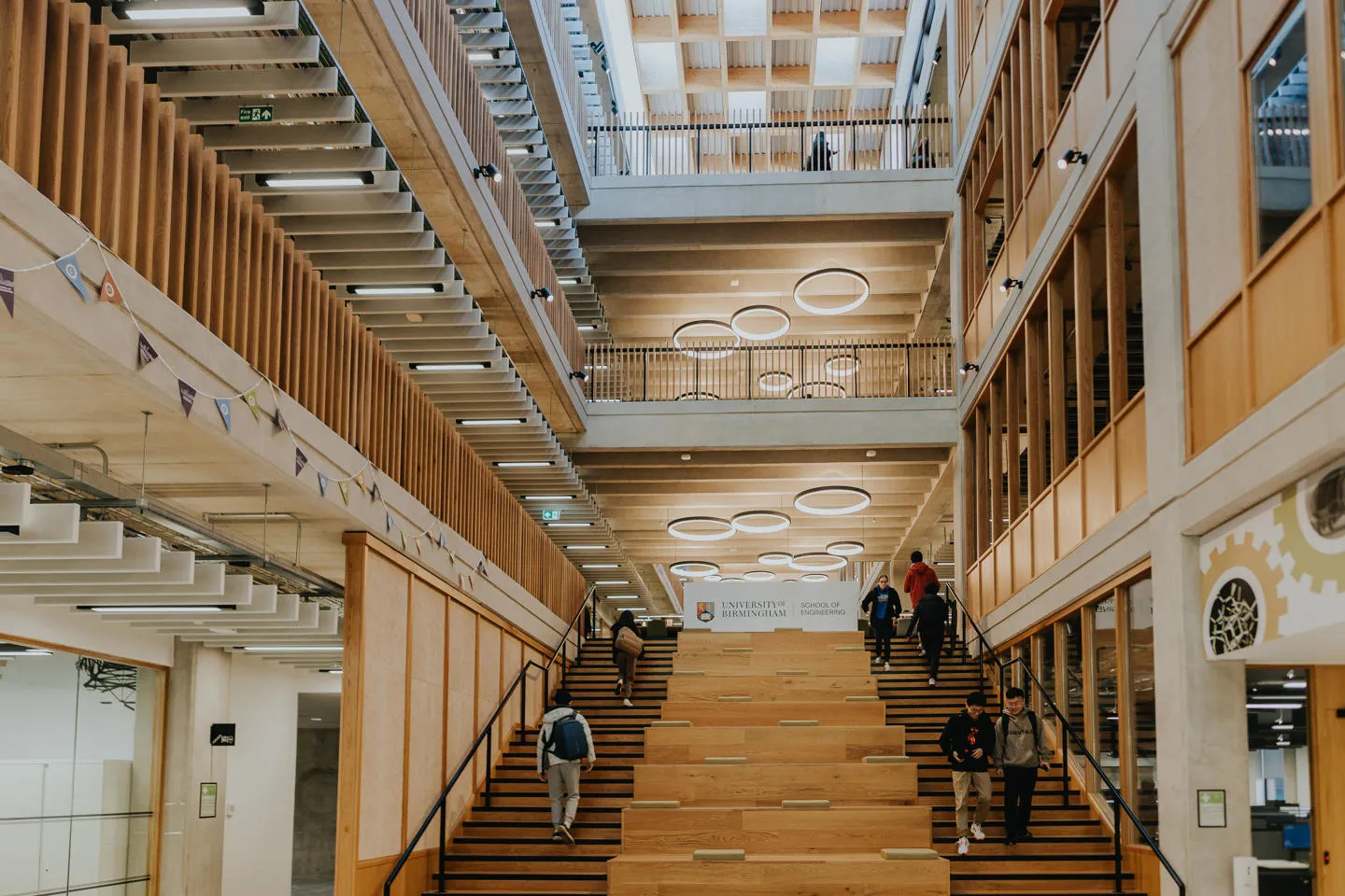 The School of Engineering entrance stairway