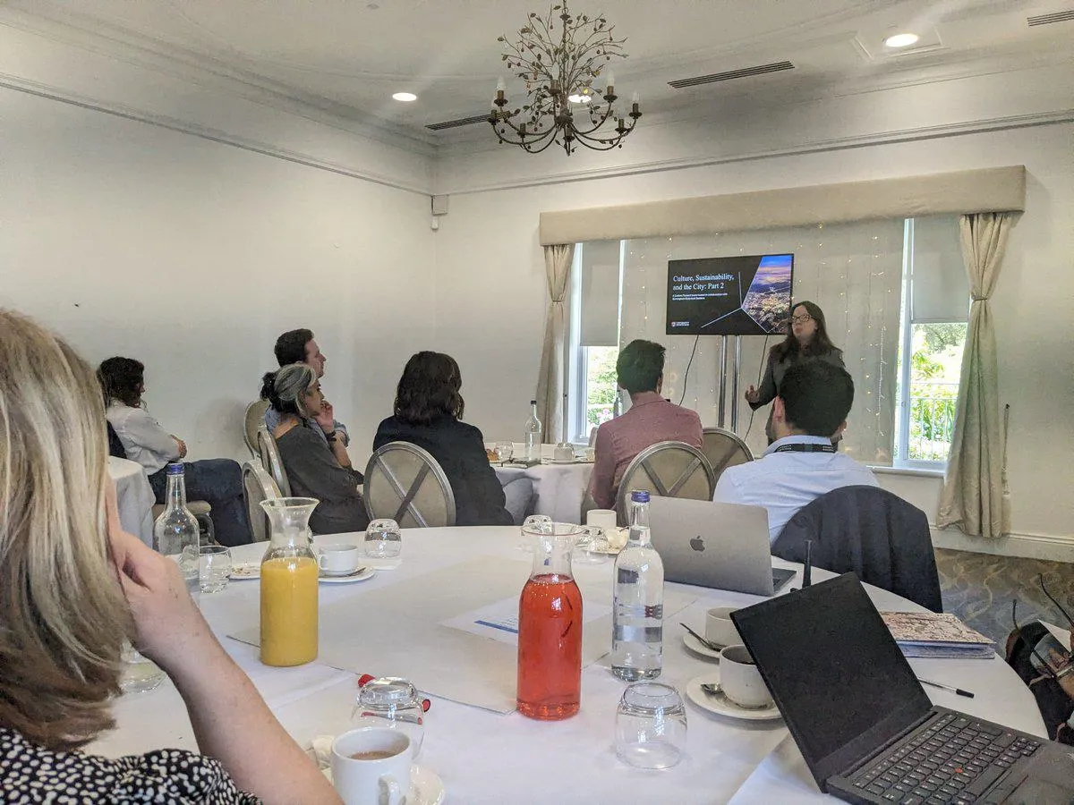 Culture Forward Interim Academic Director Prof. Sara Jones presenting