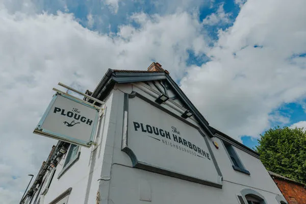 Frontage of The Plough, a pub in Harborne